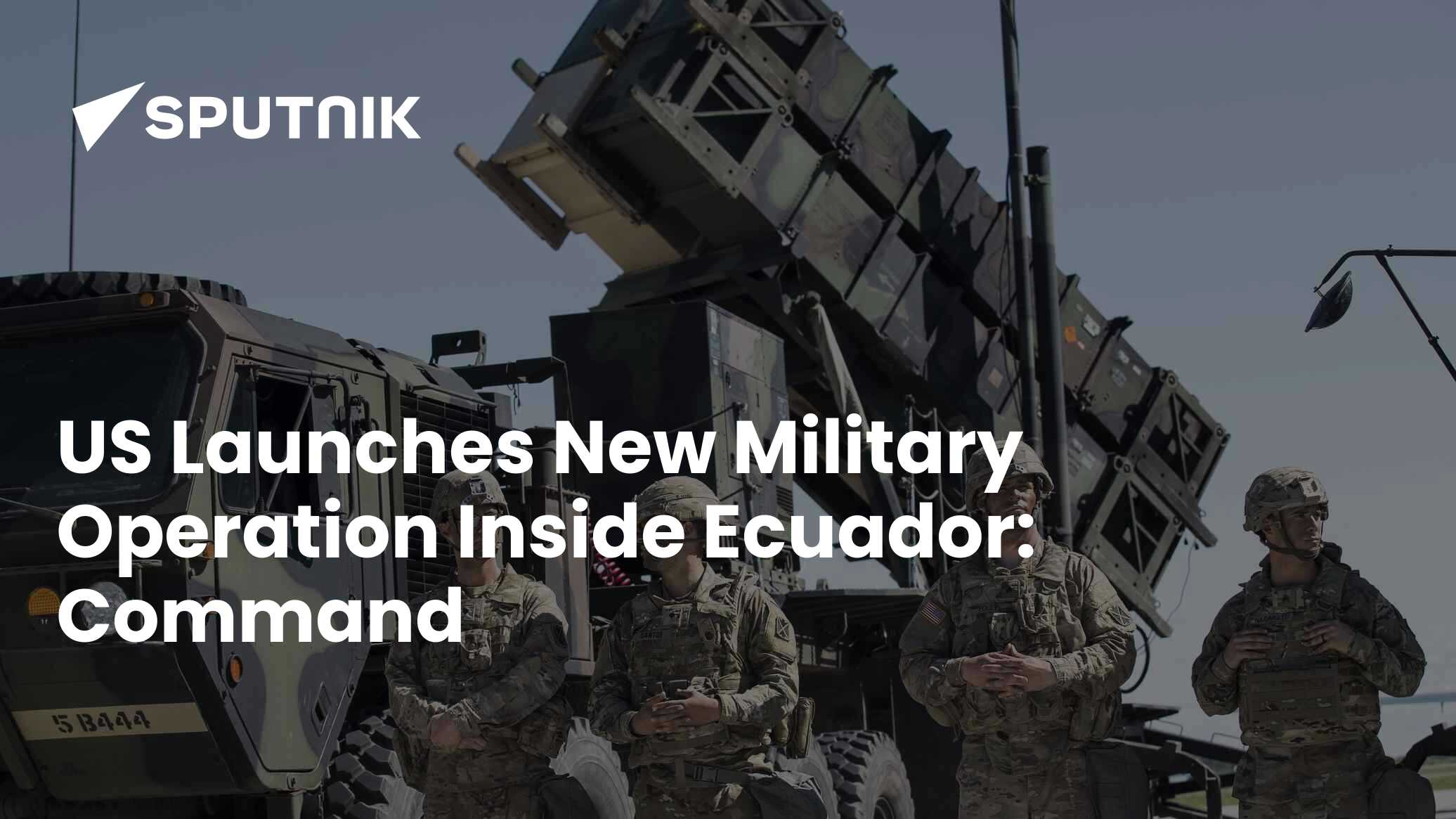 US Launches New Military Operation Inside Ecuador: Command - 04.03.2026 ...