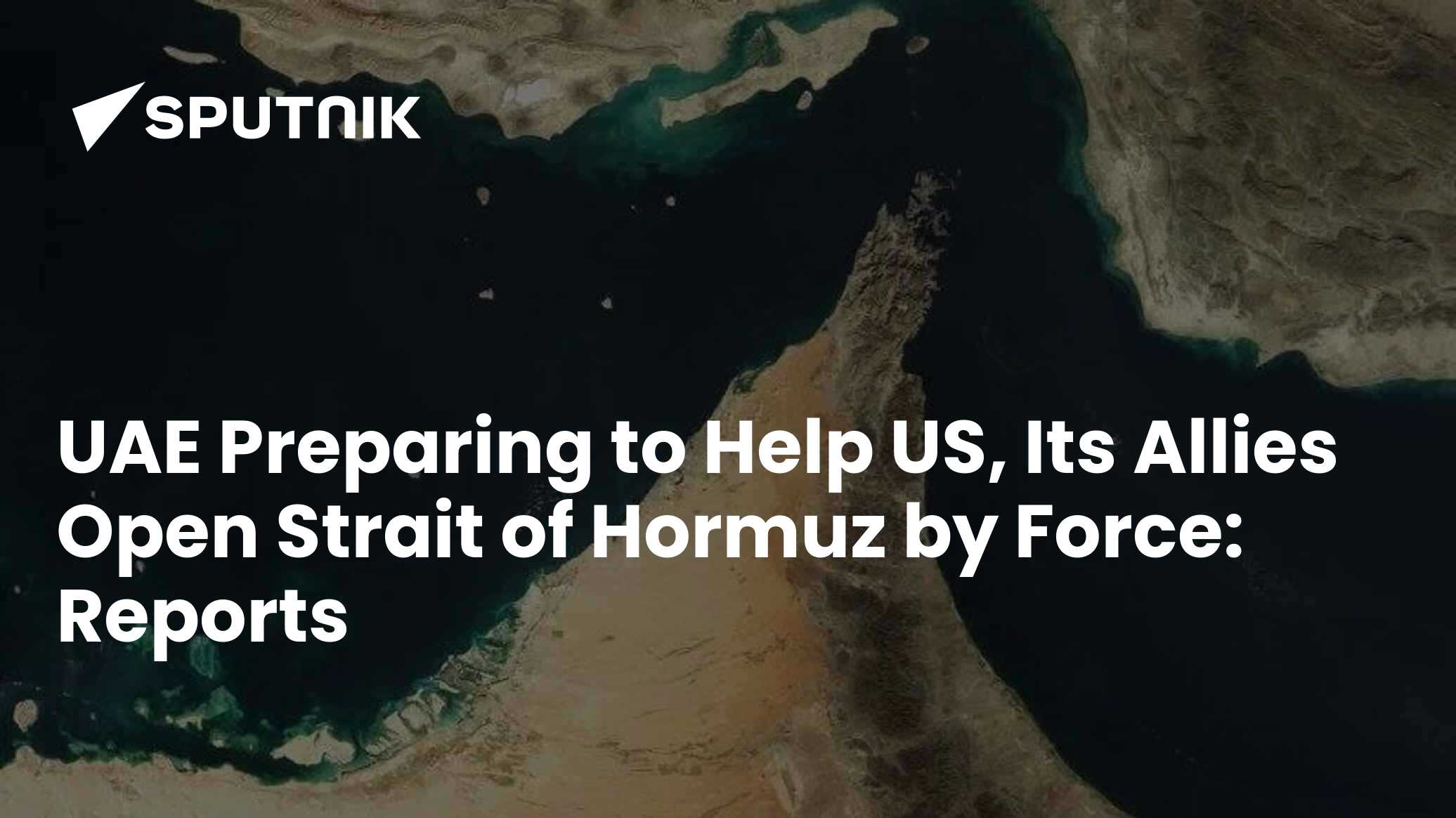 UAE Preparing to Help US, Its Allies Open Strait of Hormuz by Force ...