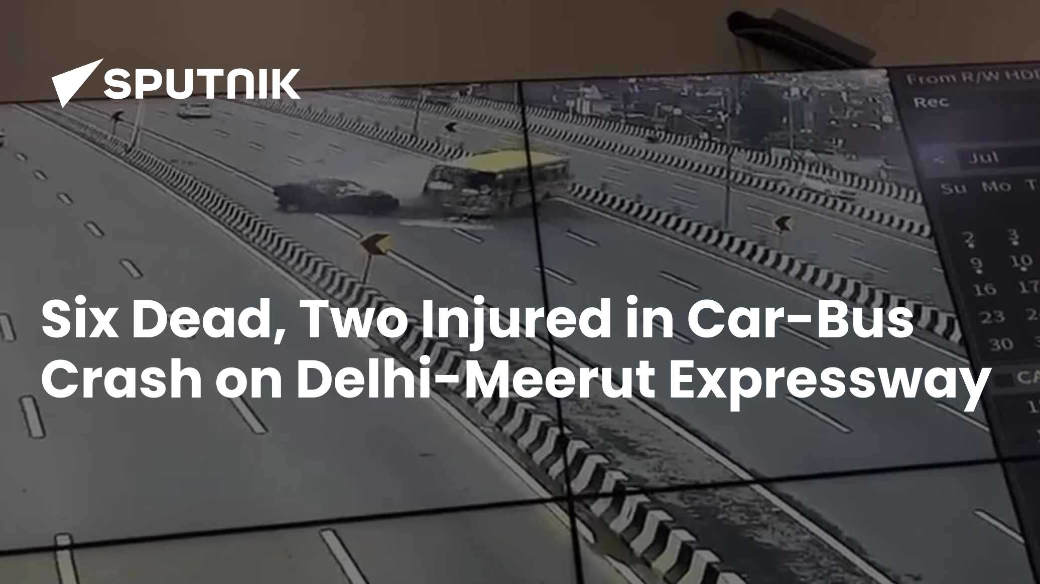 Six Dead, Two Injured in Car-Bus Crash on Delhi-Meerut Expressway in ...