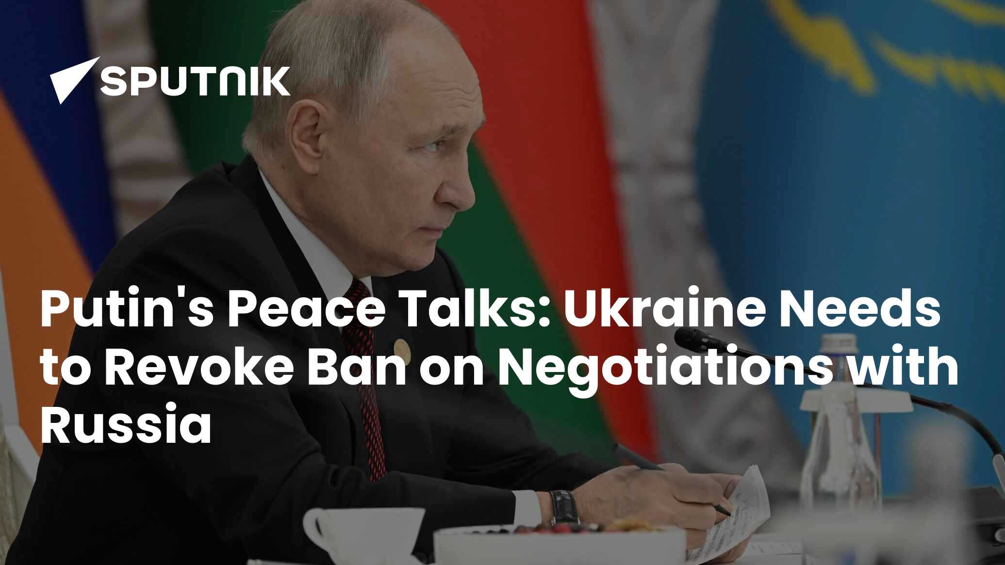 Putin Calls On Ukraine To Revoke Ban On Negotiations For Peace Talks ...