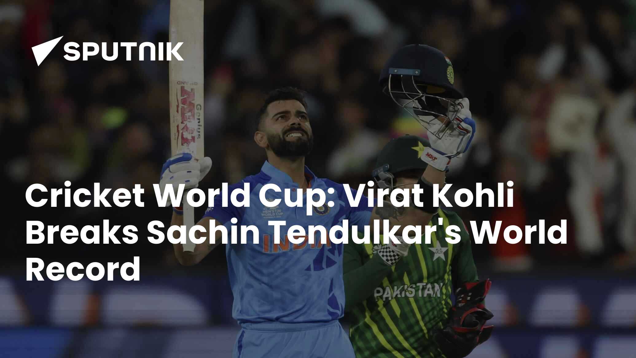 Cricket World Cup: Virat Kohli Breaks Sachin Tendulkar's World Record