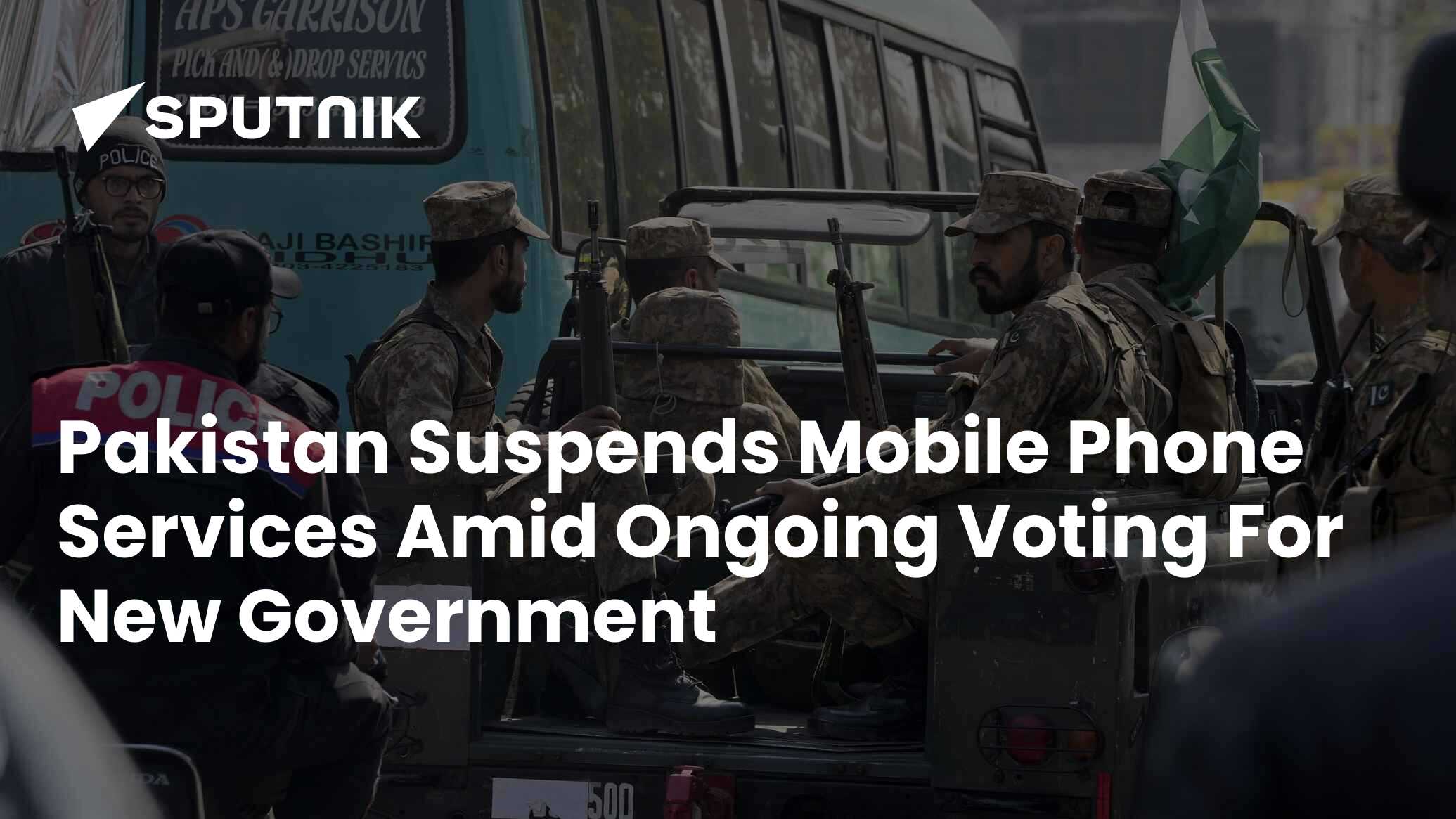 Pakistan Suspends Mobile Phone Services Amid Ongoing Voting For New