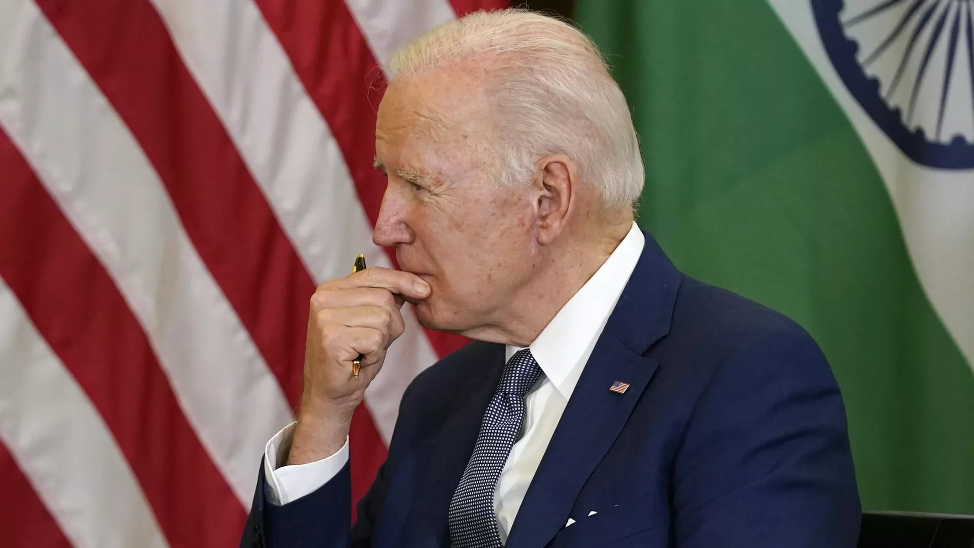 U.S. President Joe Biden meets with Indian Prime Minister Narendra Modi during the Quad leaders summit at Kantei Palace, Tuesday, May 24, 2022, in Tokyo.