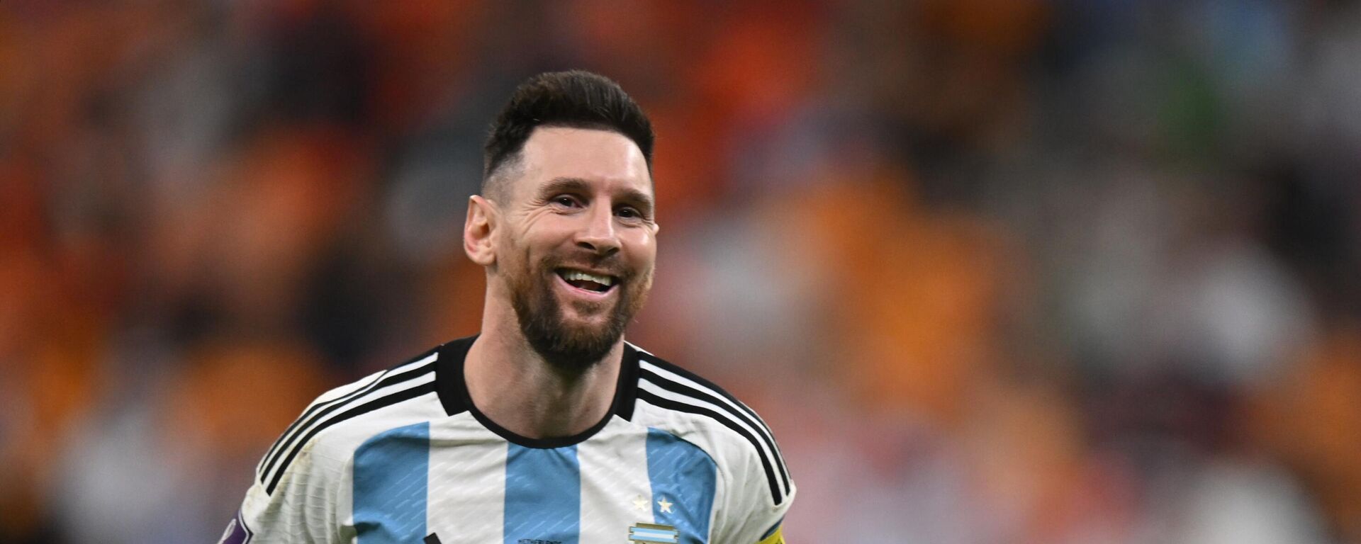 Lionel Messi during the match between Netherlands and Argentina at FIFA World Cup in Qatar - Sputnik India, 1920, 17.02.2023