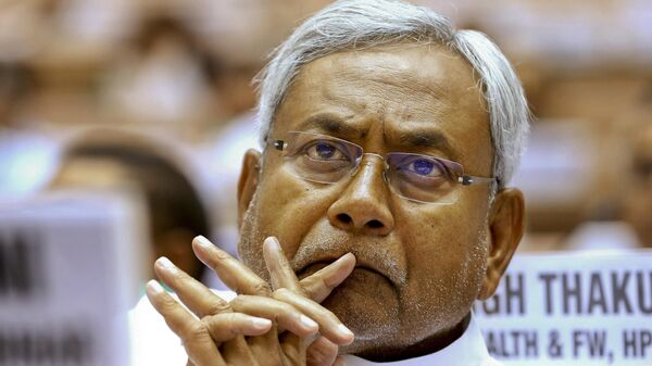 In this June 5, 2013 file photo, Bihar state Chief Minister Nitish Kumar, listens to a speaker during a conference of the chief ministers of various Indian states on Internal Security in New Delhi, India. - Sputnik भारत