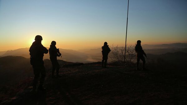 Indian army soldiers patrol at the Line of Control (LOC) between India and Pakistan in Poonch, about 250 kilometers (156 miles) from Jammu, India - Sputnik India