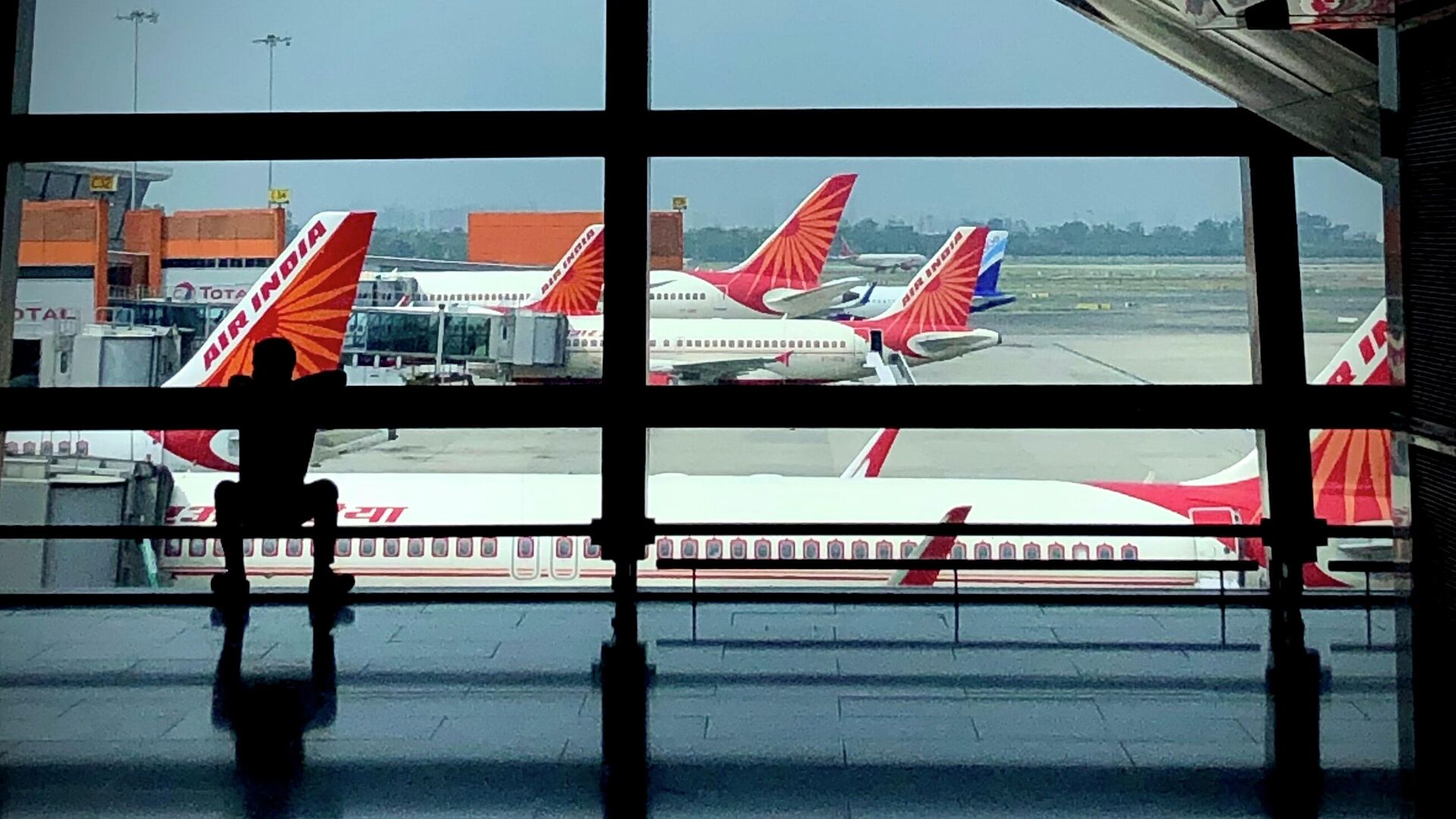 Air India planes are parked at Indira Gandhi International Airport in New Delhi, India, Monday, Aug. 30, 2021 - Sputnik India, 1920, 05.01.2023