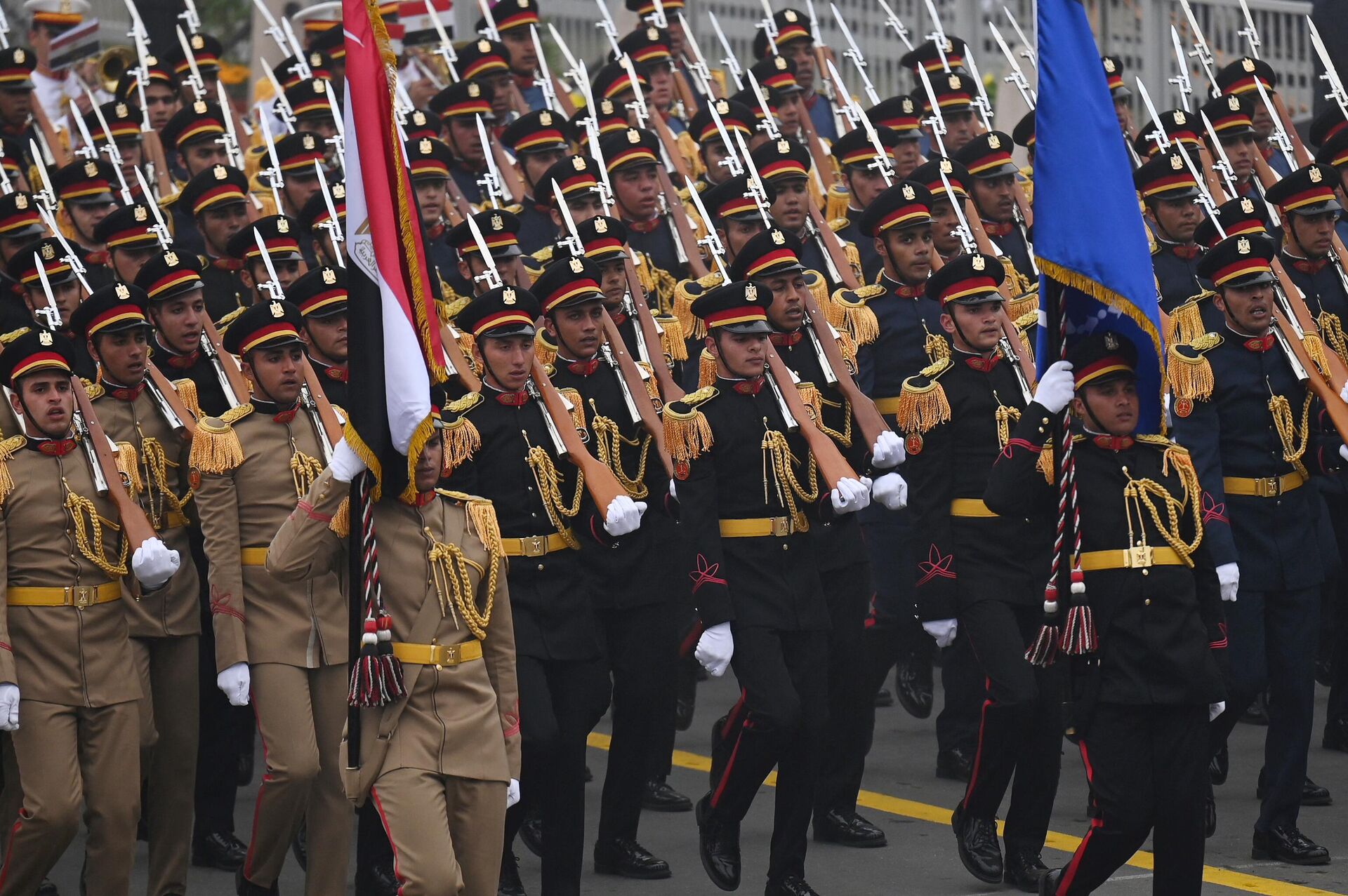 Egypt's Armed Forces march past during India’s 74th Republic Day parade in New Delhi on January 26, 2023. - Sputnik India, 1920, 26.01.2023