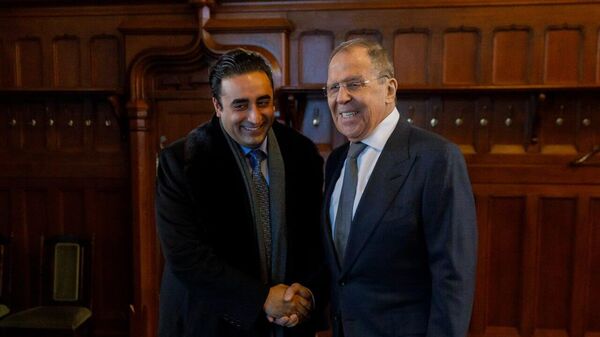 Joint news conference by Russian Foreign Minister Sergey Lavrov and Foreign Minister of Pakistan Bilawal Bhutto Zardari - Sputnik भारत