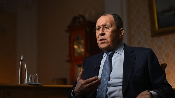 Russia's FM Sergey Lavrov speaks to Sputnik on February 2, 2023 - Sputnik India