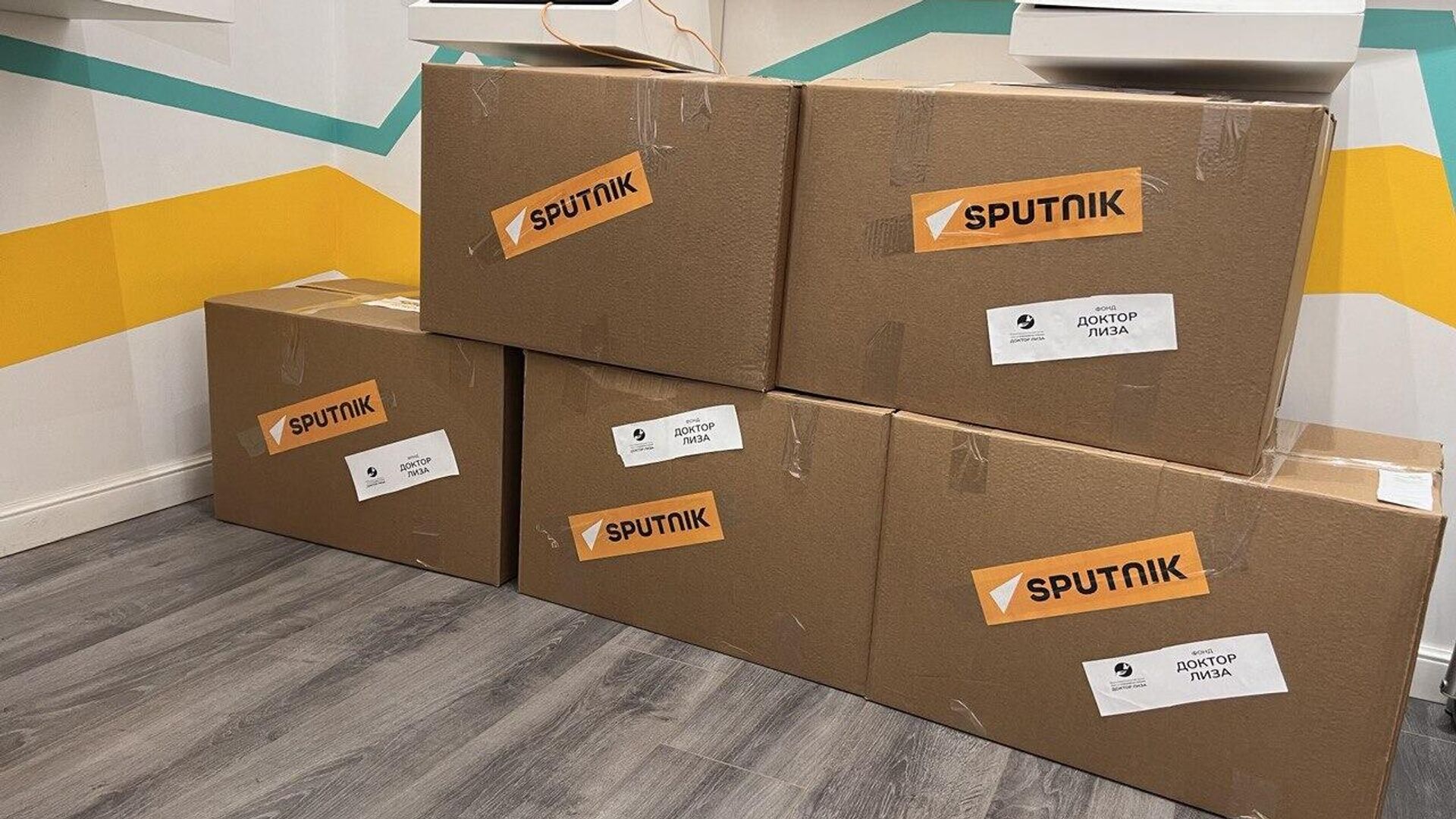 A humanitarian aid collection center was organized at the Sputnik facilities in Moscow for the victims of the earthquake in Syria. - Sputnik India, 1920, 10.02.2023