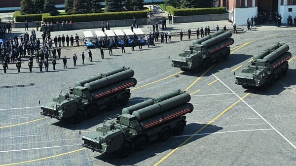 S-400 missile defence systems at the repetition of the Victory Day Parade, May 2019. - Sputnik India