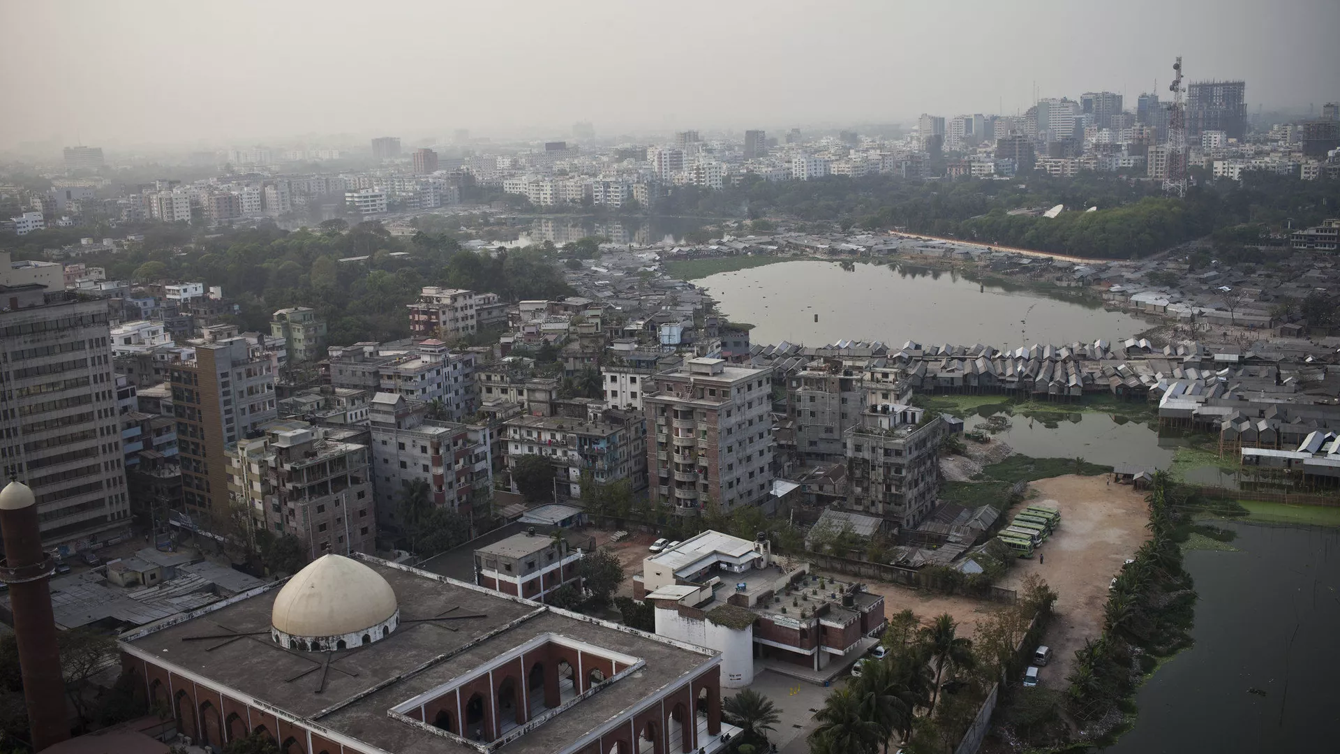   A view over Dhaka the capital of Bangladesh