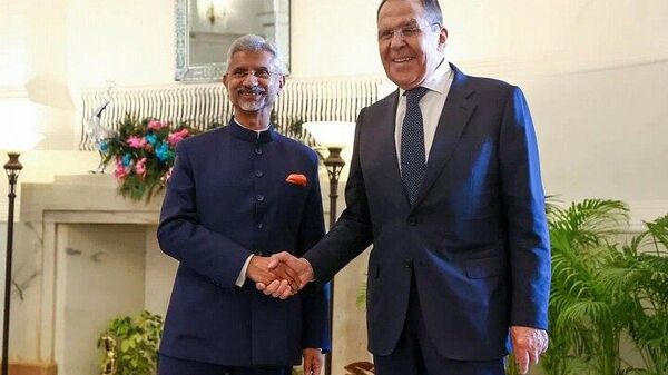 Foreign Minister Sergey Lavrov’s holds talks with Minister of External Affairs of India Subrahmanyam Jaishankar in New Delhi  - Sputnik भारत