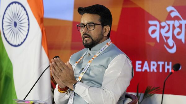 India's minister for information and broadcasting Anurag Thakur - Sputnik India