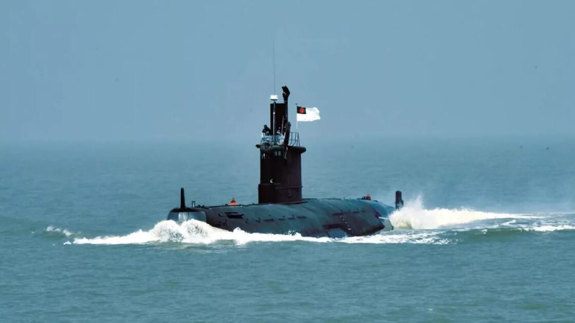 A Ming class submarine acquired by Bangladesh Navy from China in 2016