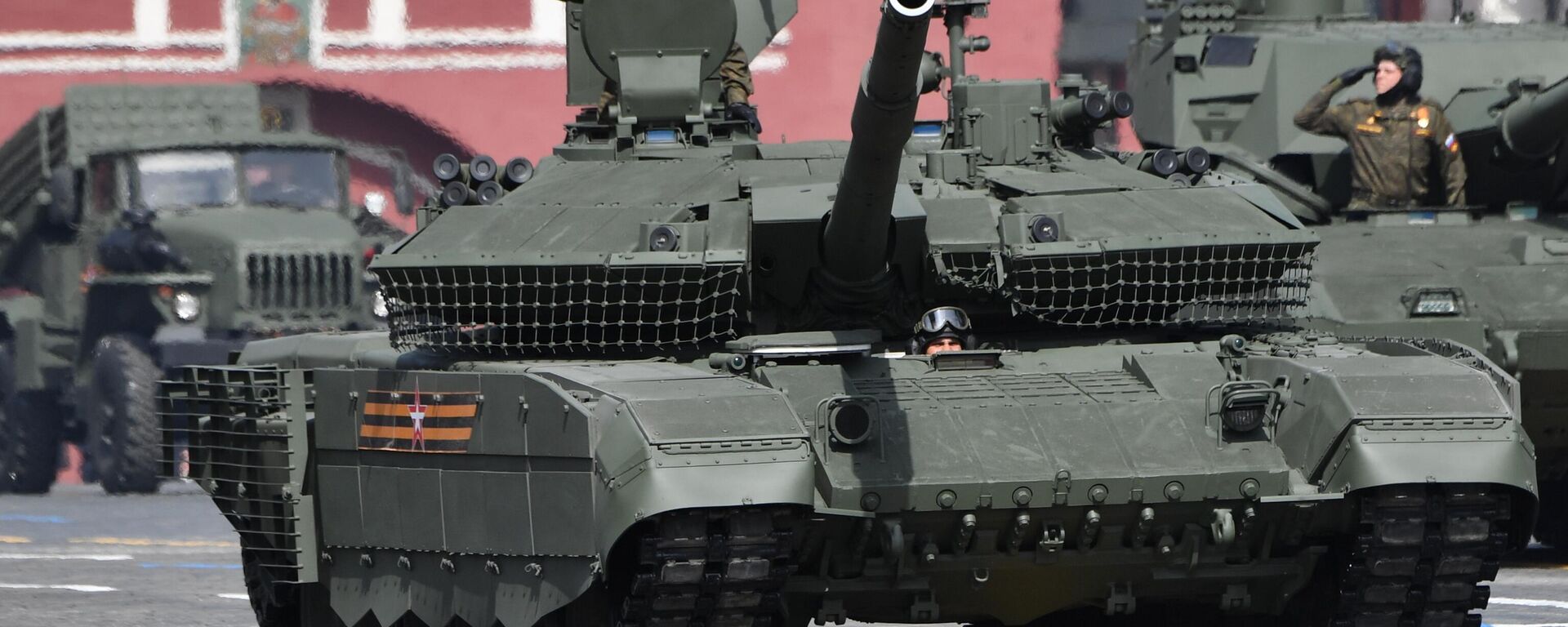 T-90M Proryv tank at a repetition of the 77th Victory Day Parade in Moscow, May 2022. - Sputnik भारत, 1920, 25.12.2023