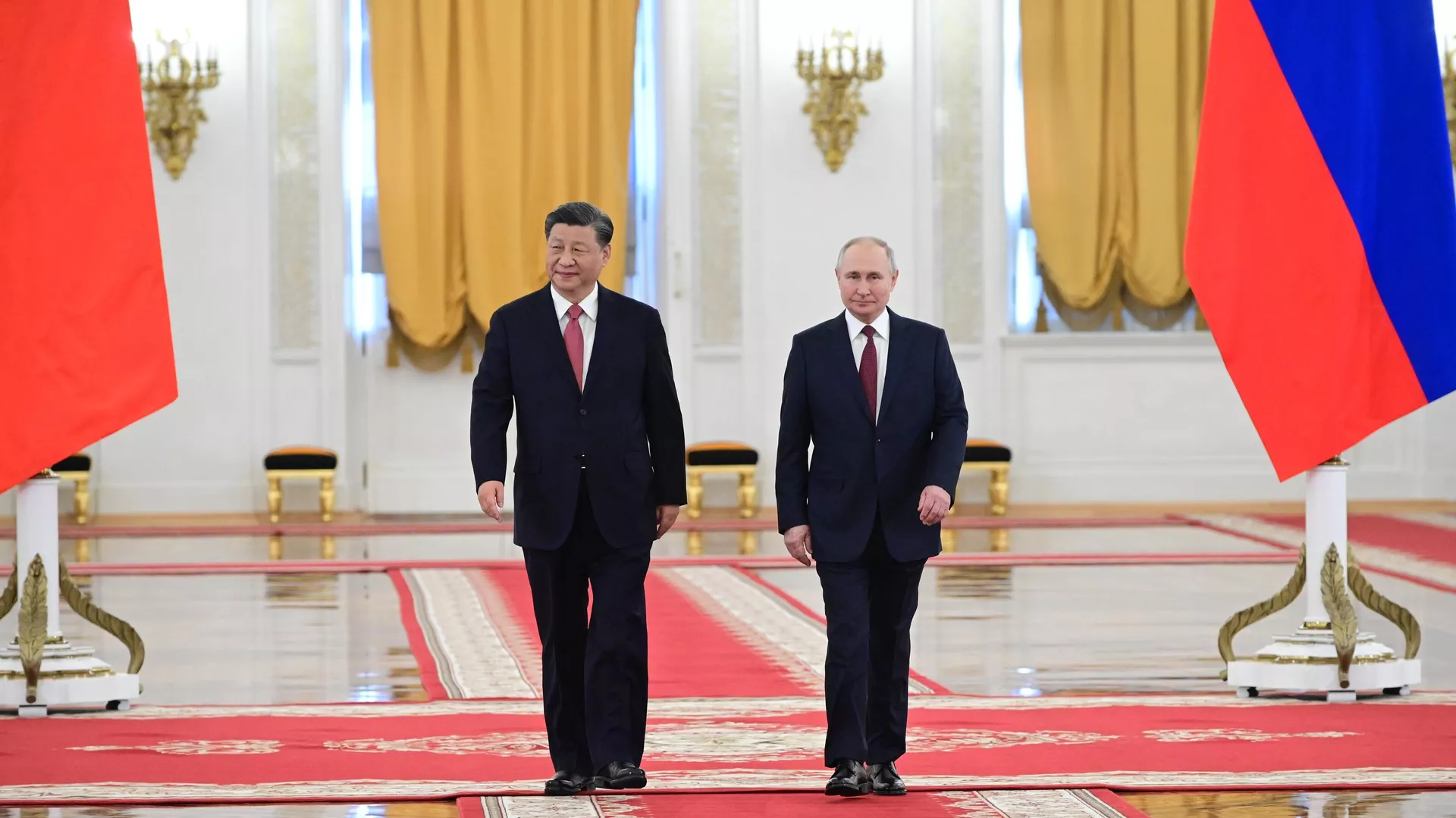 Chinese President Xi Jinping and Russian President Vladimir Putin 