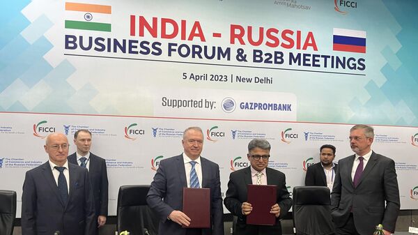 India-Russia Business Forum in New Delhi, April 2023 - Sputnik India