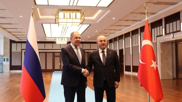Russian FM Sergey Lavrov holds talks with his Turkish counterpart Mevlut Cavusoglu - Sputnik India