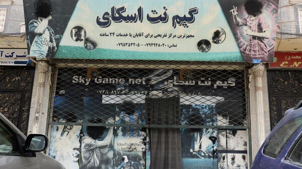 A view of Sky Game Net, after it was closed, in Herat province, western Afghanistan, Monday, April 10, 2023. - Sputnik India