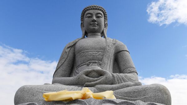 A statue of Buddha of Infinite Light  - Sputnik भारत