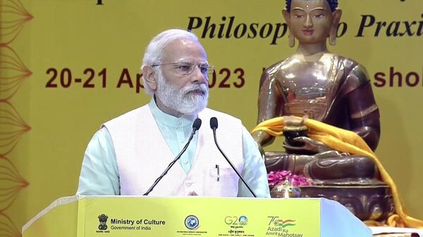PM Modi inaugurates the first-of-its-kind Global Buddhist Summit - Sputnik India