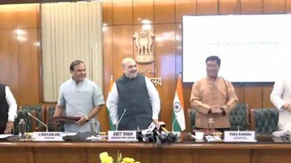 Assam and Arunachal Pradesh sign agreement to resolve inter-state border dispute - Sputnik India