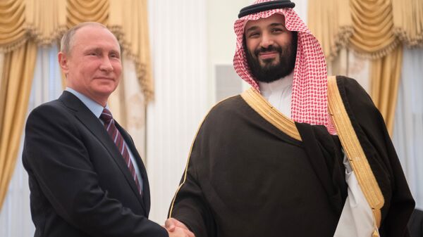 May 30, 2017. Russian President Vladimir Putin meets with Deputy Crown Prince of Saudi Arabia, Second Deputy Prime Minister and Defense Minister Mohammad bin Salman Al Saud, right. - Sputnik India