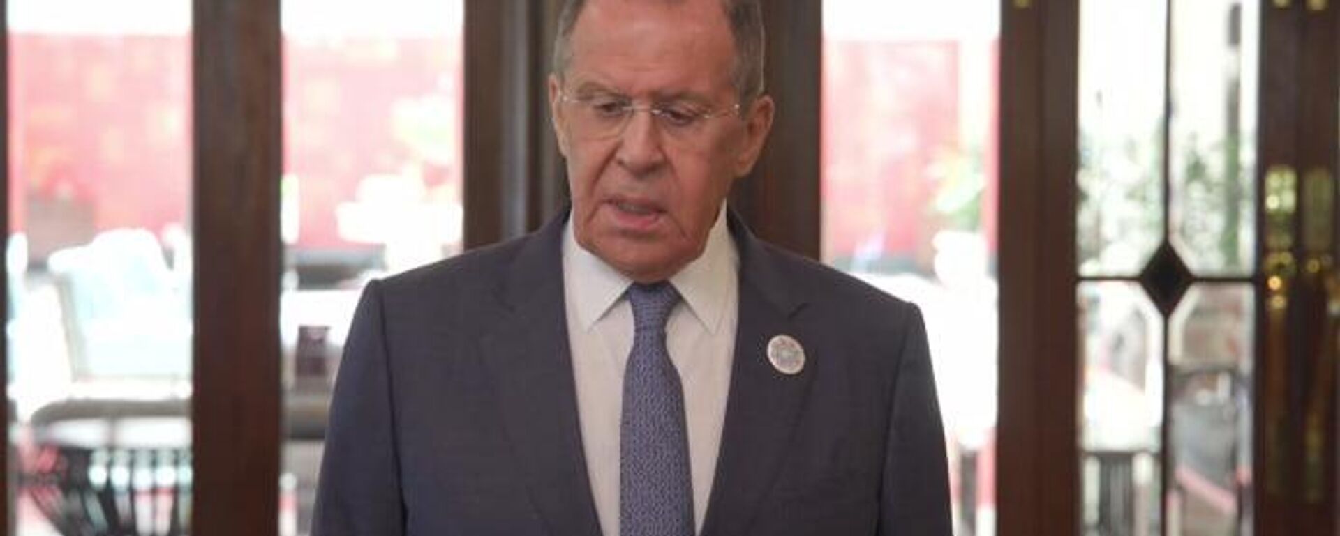 Russian FM Sergey Lavrov briefs reporters after the SCO meeting in Goa on 5 May 2023 - Sputnik India, 1920, 01.06.2023