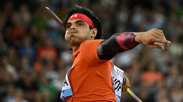 India's Neeraj Chopra competes in the men's javelin final - Sputnik भारत