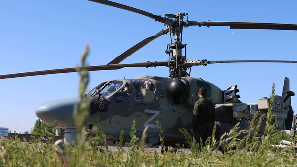 Russian Ka-52 helicopters in action as part of the special military op - Sputnik India
