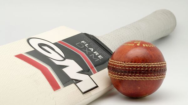 A Gunn & Moore Flare DXM bat (Harrow size) and a Gunn & Moore Purist 156g cricket bal - Sputnik India