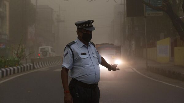 An Indian traffic policeman  - Sputnik भारत
