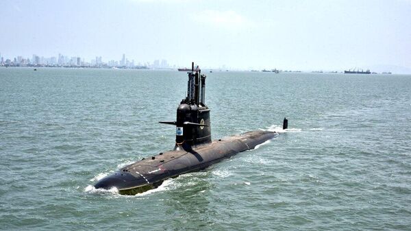 The sixth submarine of Indian Navy’s Project, ‘Vaghsheer’ - Sputnik India