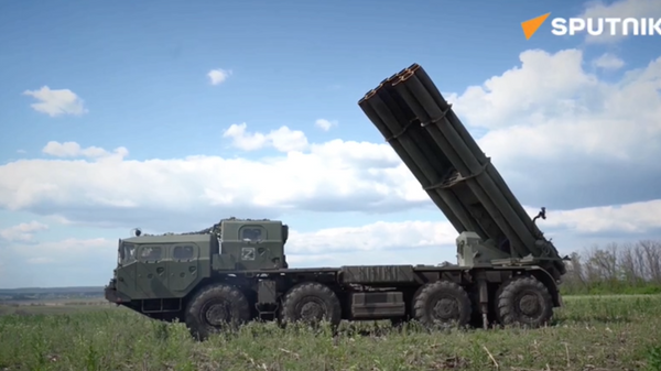 Tornado-S MLRS crews of the Russian Armed Forces in combat action - Sputnik India