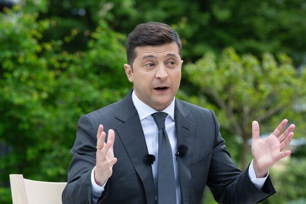 Ukrainian President Volodymyr Zelensky holds press conference on the first anniversary of his presidency, May 20, 2020. Ukrainian President Volodymyr Zelensky holds press conference on the first anniversary of his presidency, May 20, 2020. - Sputnik भारत