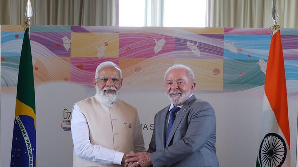  India’s Prime Minister Meets With Brazilian President at G7 - Sputnik भारत