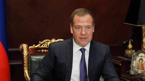 Председатель Единой России, заместитель председателя Совета безопасности РФ Дмитрий Медведев - Sputnik भारत