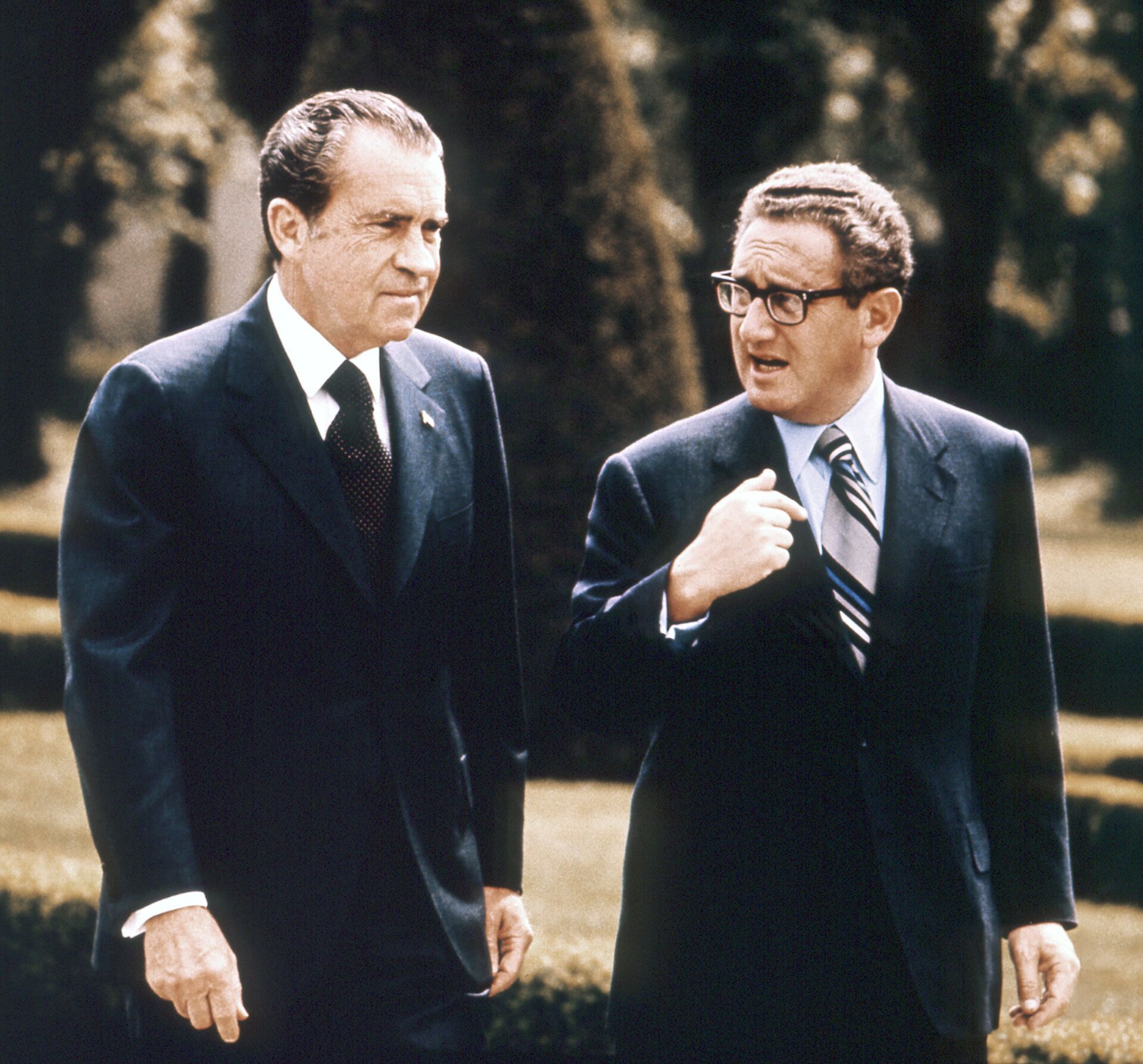 US Special Advisor Henry Kissinger (D) with President Richard Nixon in May 1972 in Vienna. (File) - Sputnik India, 1920, 26.05.2023
