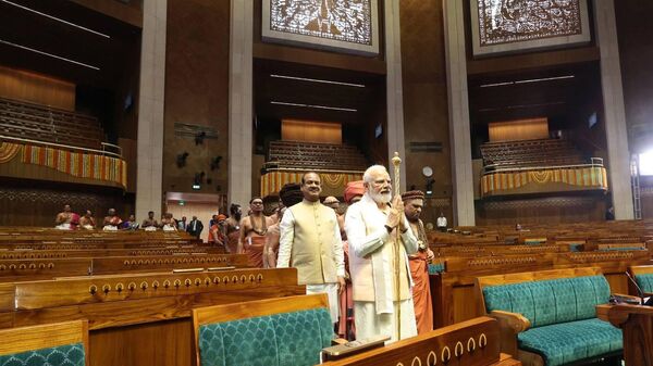 PM Modi inaugurates new parliament - Sputnik India
