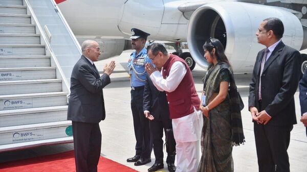 H.M. King Norodom Sihamoni of Cambodia arrives in New Delhi on his maiden State visit to India - Sputnik India