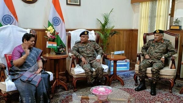 General Manoj Pande visits Manipur - Sputnik India