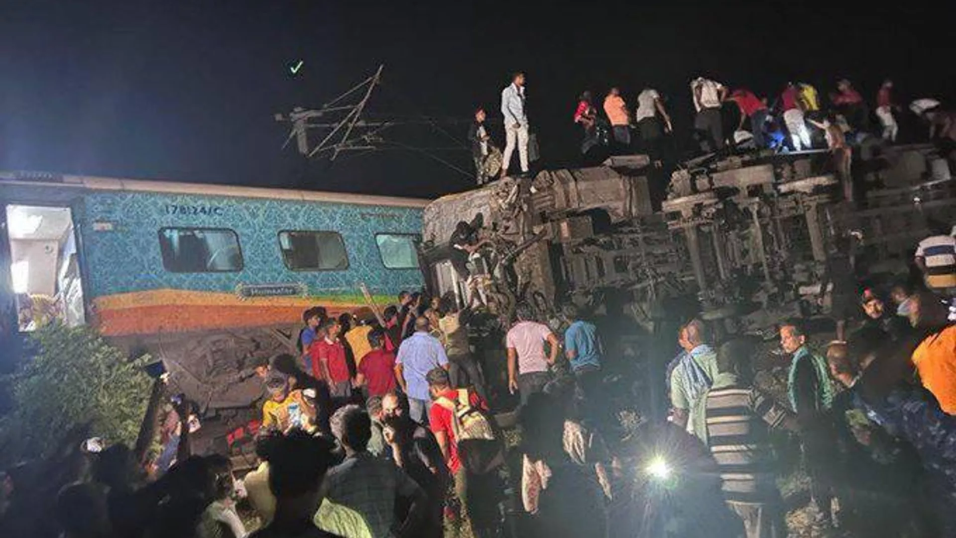 Train accident in Odisha