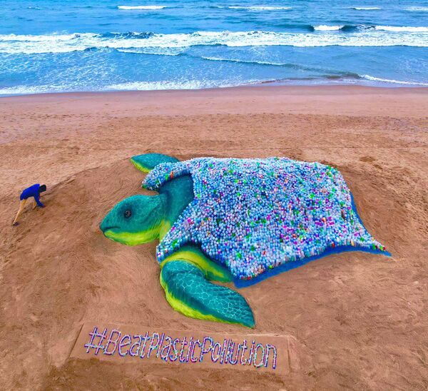 Sudarsan Pattnaik's sand artwork - Sputnik भारत
