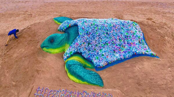 Sudarsan Pattnaik's sand artwork - Sputnik India