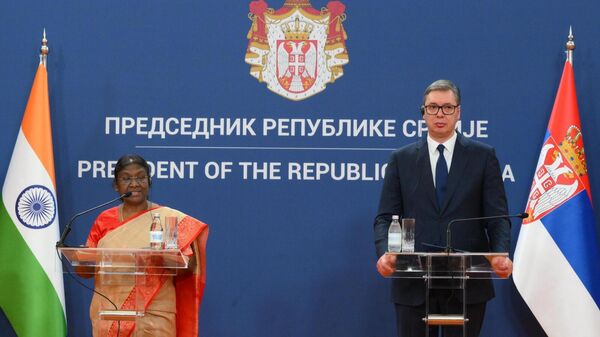 India's President Droupadi Murmu held talks with the President of Serbia.  - Sputnik भारत