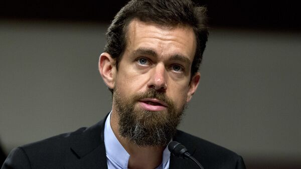Twitter CEO Jack Dorsey testifies before the Senate Intelligence Committee hearing on 'Foreign Influence Operations and Their Use of Social Media Platforms' on Capitol Hill, Wednesday, Sept. 5, 2018, in Washington - Sputnik भारत