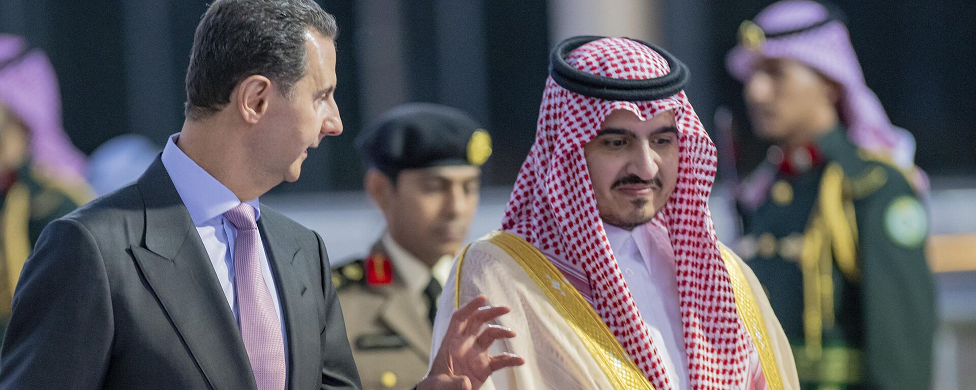 Syrian President Bashar Assad and rince Badr Bin Sultan - Sputnik भारत, 1920, 13.06.2023