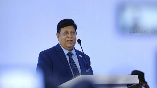 Bangladesh’s Foreign Minister A.K. Abdul Momen speaks during the D-8 Chambers of Commerce and Industry Business Forum in Dhaka, Bangladesh, Tuesday, July 26, 2022. - Sputnik India